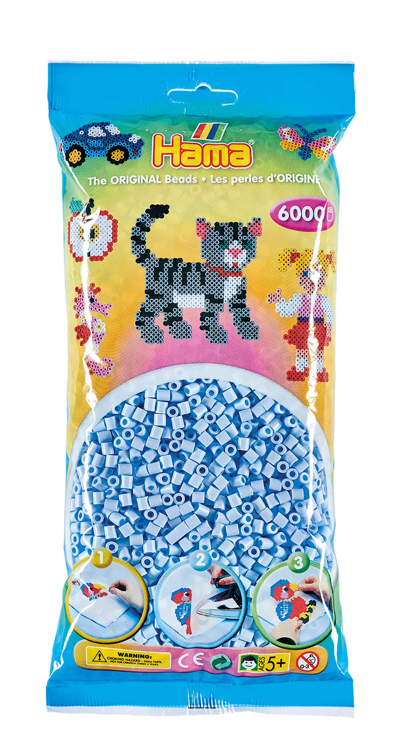 Hama Perler 6000 Stk Pastel Isblå Midi 205-97