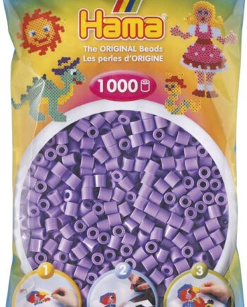 Hama Perler  1000 Stk Pastel Lilla  Midi  207-45