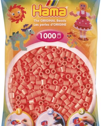 Hama Perler 1000 Stk Pastel Rød Midi  207-44