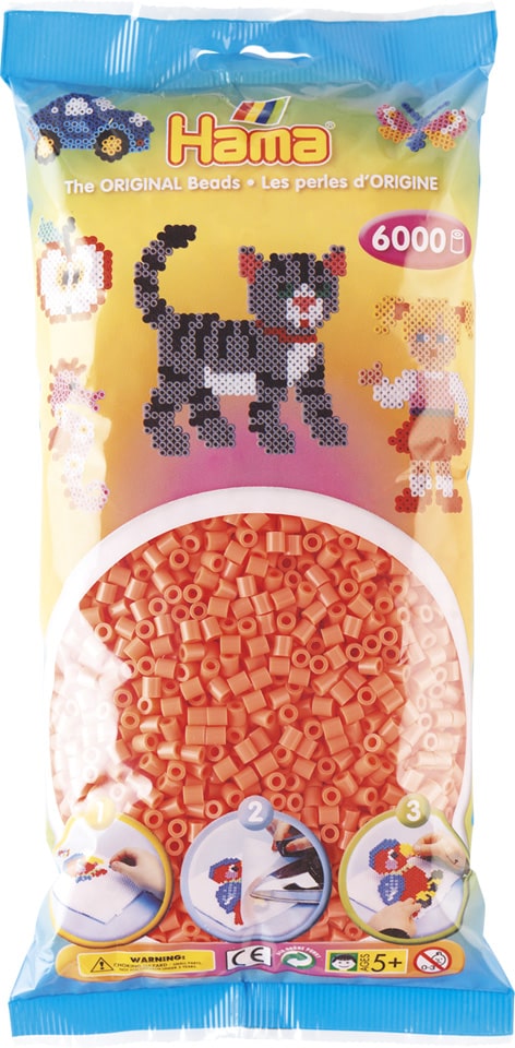 Hama Perler 6000 Stk Pastel Rød Midi 205-44