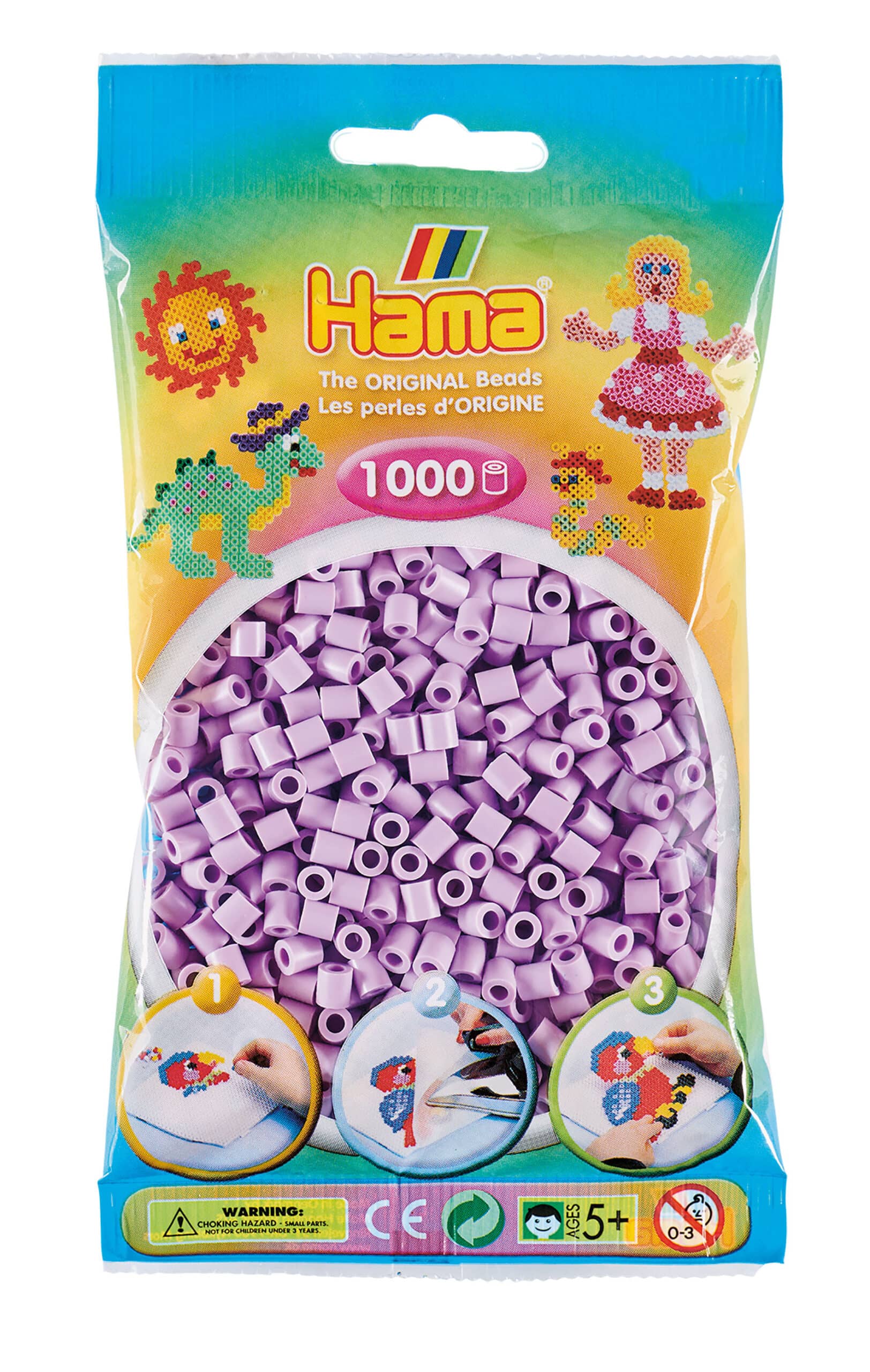 Hama Perler 1000 Stk Pastel Syren- Midi 207-96