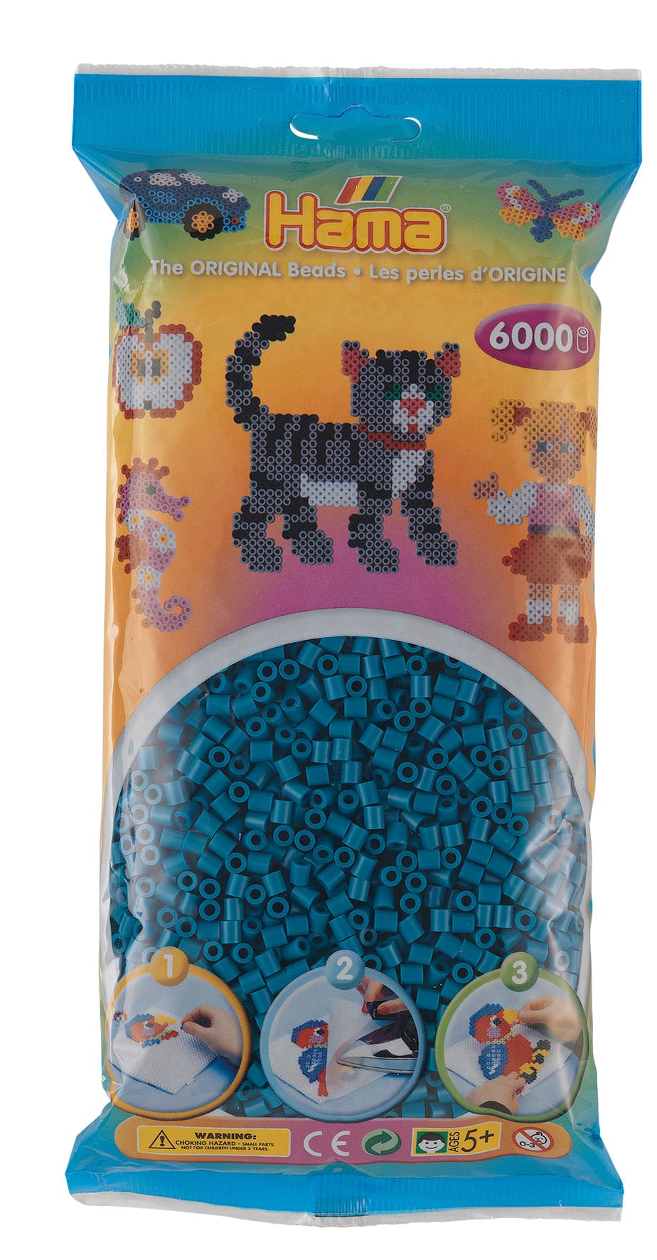 Hama Perler 6000 Stk Petrol Midi 205-83
