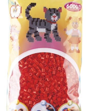 Hama Perler  6000 Stk Rød Midi  205-05