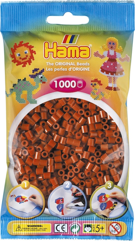Hama Perler 1000 Stk Rødbrun Midi 207-20