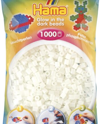 Hama Perler 1000 Stk Selvlysende Grøn Midi  207-55