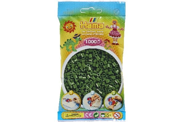 Hama Perler 1000 Stk Skovgrøn Midi 207-102