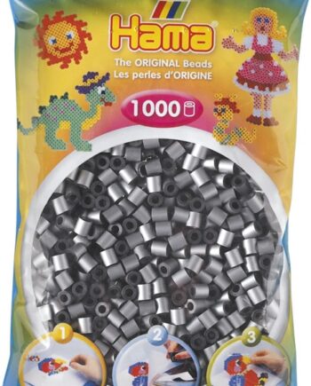 Hama Perler 1000 Stk Sølv Midi  207-62