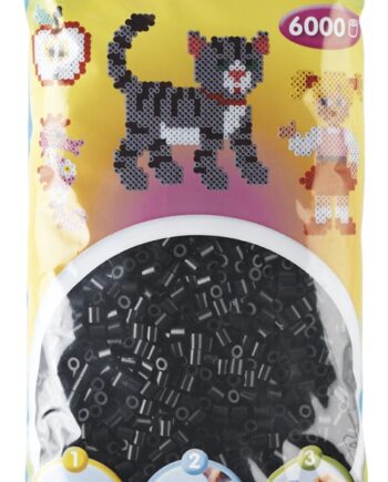 Hama Perler  6000 Stk Sort Midi  205-18