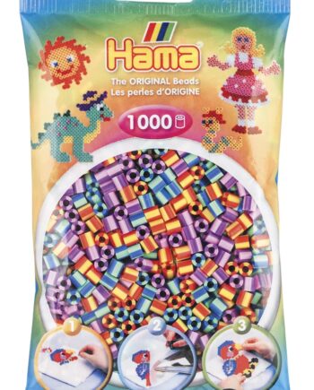 Hama Perler 1000 Stk Stribet Mix Farver Midi  207-92