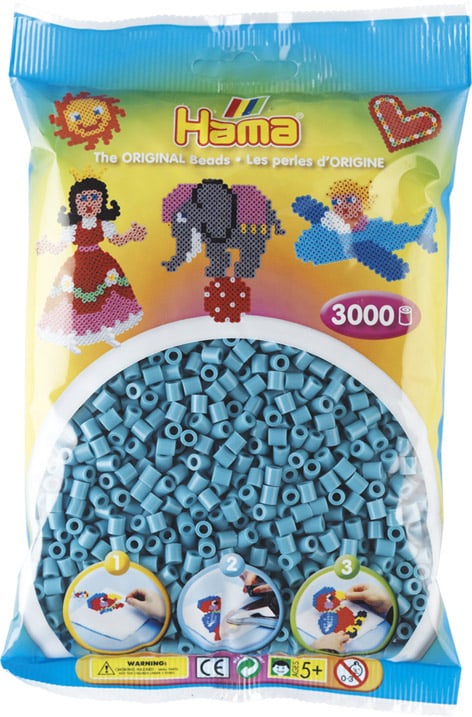 Hama Perler 3000 Stk Turkis Midi 201-31
