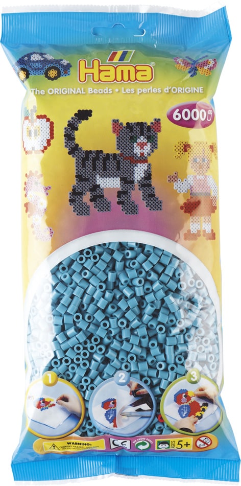 Hama Perler 6000 Stk Turkis Midi 205-31