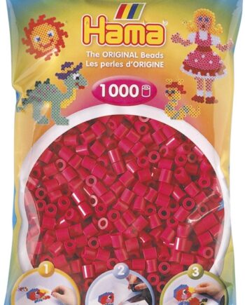 Hama Perler 1000 Stk Vinrød Midi  207-29