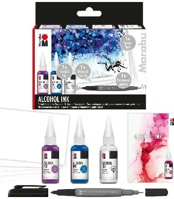 Marabu Alcohol Ink Set Underwater  3x20ml