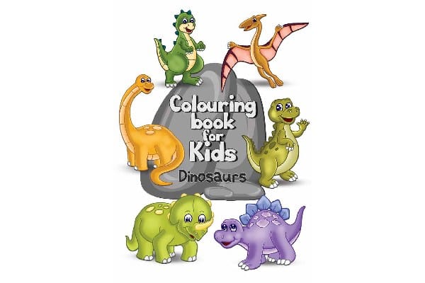 Min Første Malebog Dinosaurer A4 16 Sider
