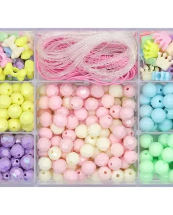 Pastel Perlemix   Elastiksnor Diy Smykkekit