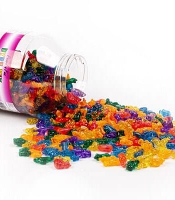 Pearl   Fun Dyremotiv Perler Transp  Mix 1000g