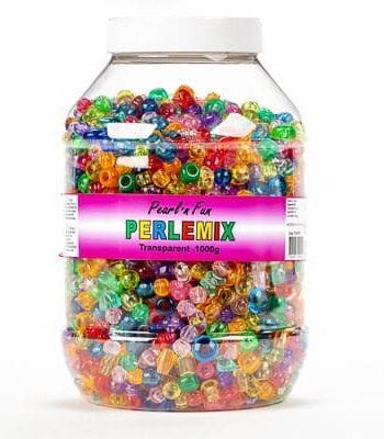 Pearl   Fun Perler Transp  Mix 1000g