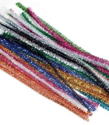 Piberenser Glitter Farver 8mm   30cm 24stk