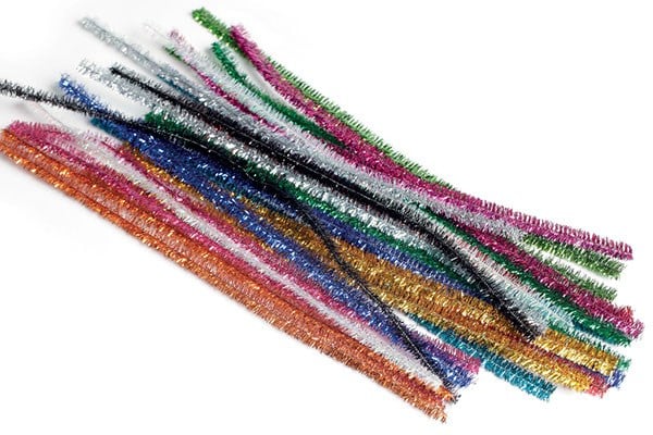 Piberenser Glitter Farver 8mm 30cm 24stk