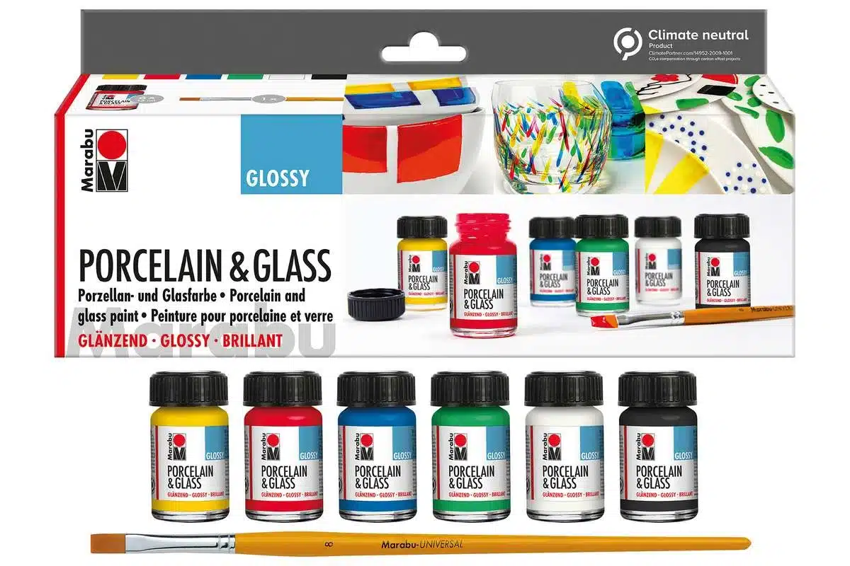 Porcelæn Glas Maling Begyndersæt 6x15ml