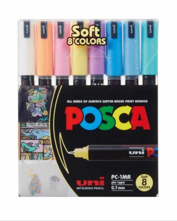 Posca Tuscher Sæt  Pastelfarver Pc- 1mr    Stk