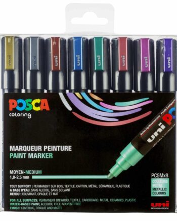 Posca Tusser Sæt Metalliske Farver Pc-5m   Stk