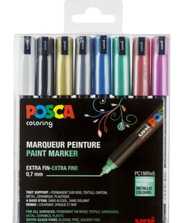 Posca Tusser Sæt Metalliske Farver Pc-1mr   Stk