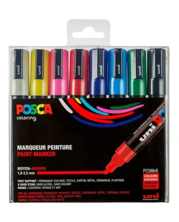 Posca Tusser Sæt Standard Farver Pc-5m   Stk
