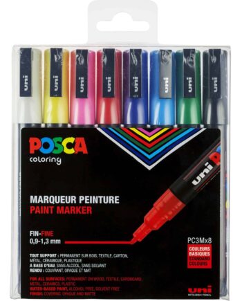 Posca Tusser Sæt Standard Farver Pc-3m   Stk