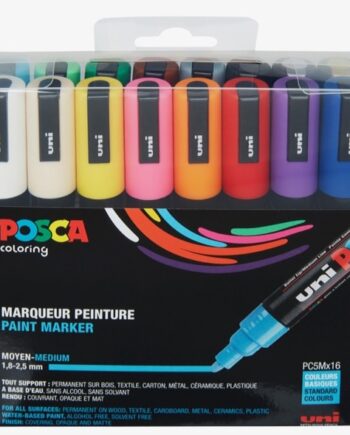 Posca Tusser Sæt Standard Farver Pc-5m 16 Stk