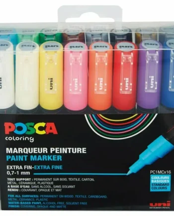 Posca Tusser Sæt Standard Farver Pc-1m 16 Stk
