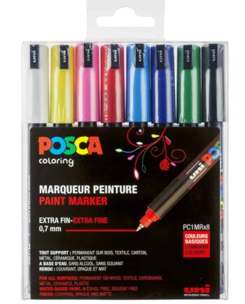 Posca Tusser Sæt Standard Farver Pc-1mr   Stk