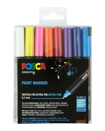 Posca Tusser Sæt Standard Farver Pc-1mr 16 Stk