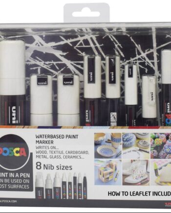 Posca Tusser Sæt   Stk Hvid