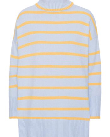 -view Sweater Bella Light Blue With Orange