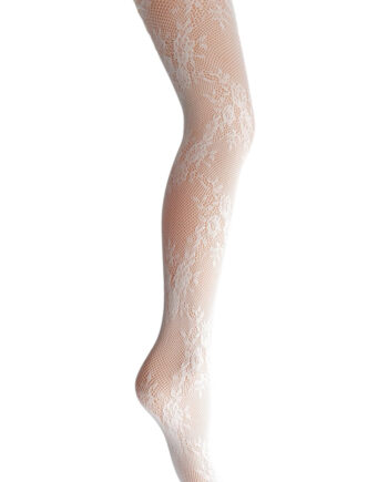 Black Colour Strømpebukser Safira Lace Off White