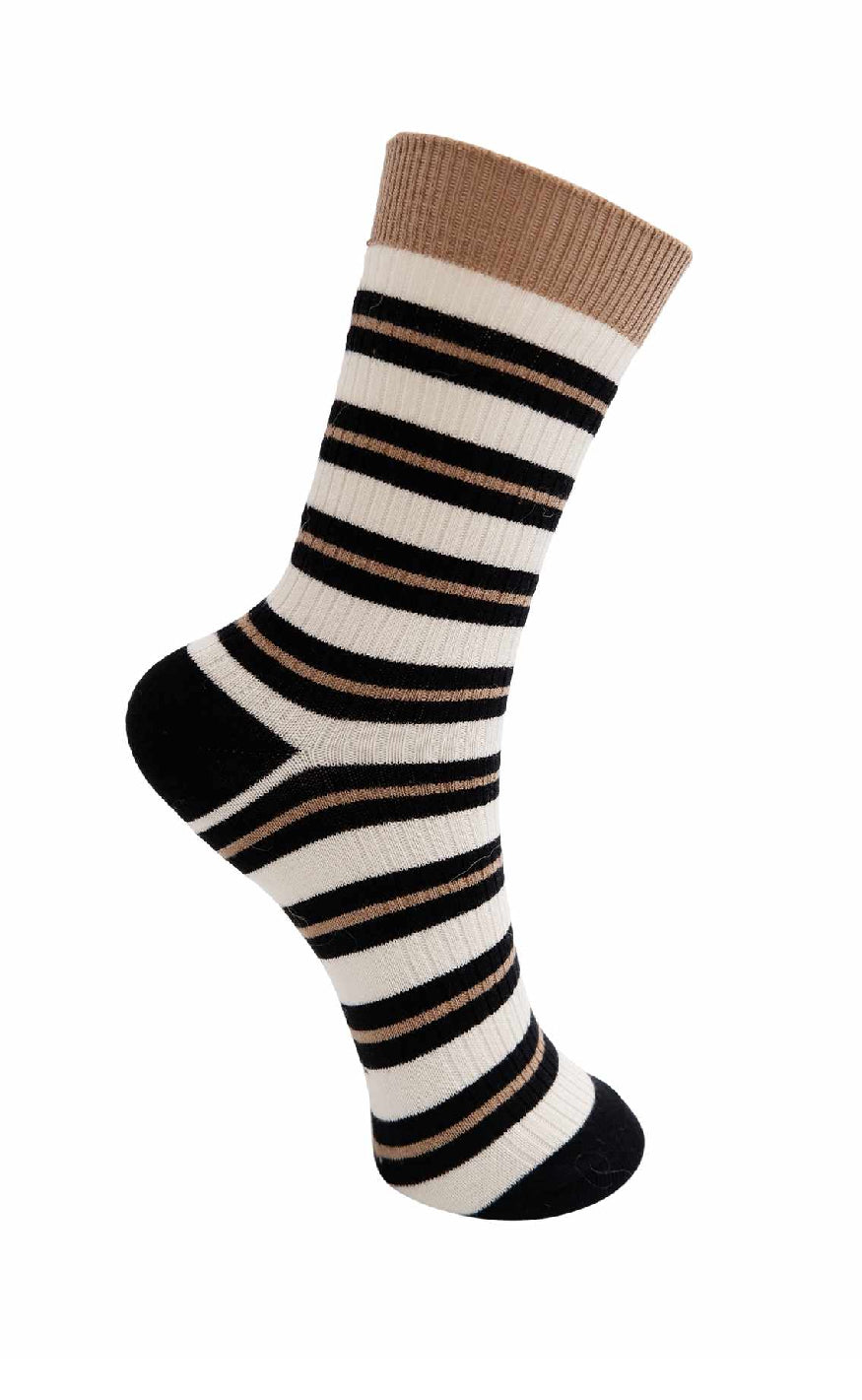 Black Colour Strømper Brenda Khaki Black