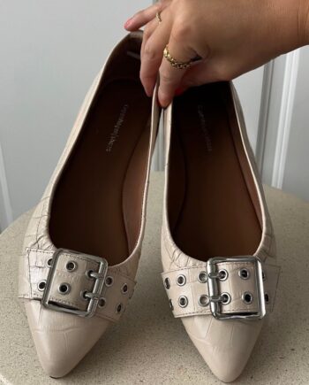 Copenhagen Shoes Ballerina The Reason Why Creme Croc