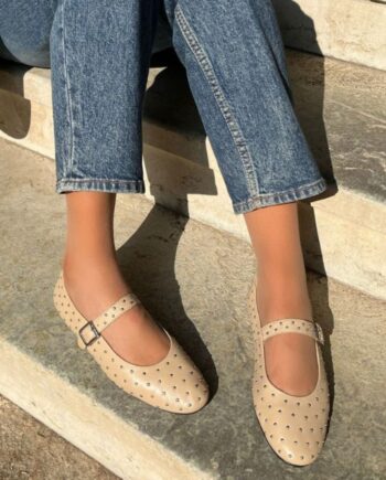 Copenhagen Shoes Ballerinaer Forever Love Beige