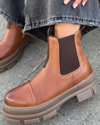 Copenhagen Shoes Støvle You And Me Low Cognac