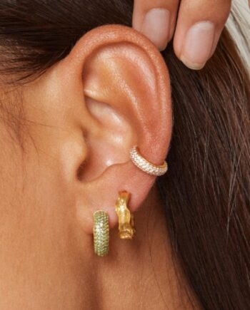 Enamel Copenhagen Ear Cuff Sparkling Cuff Clear