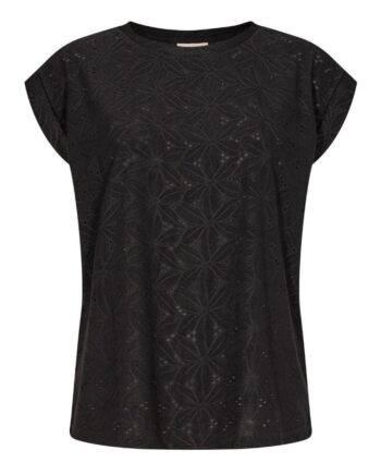 Freequent  -shirt Blond Flower Black