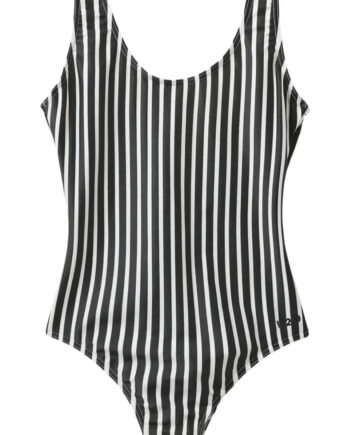 H2o Badedragt Stripe Swim Black