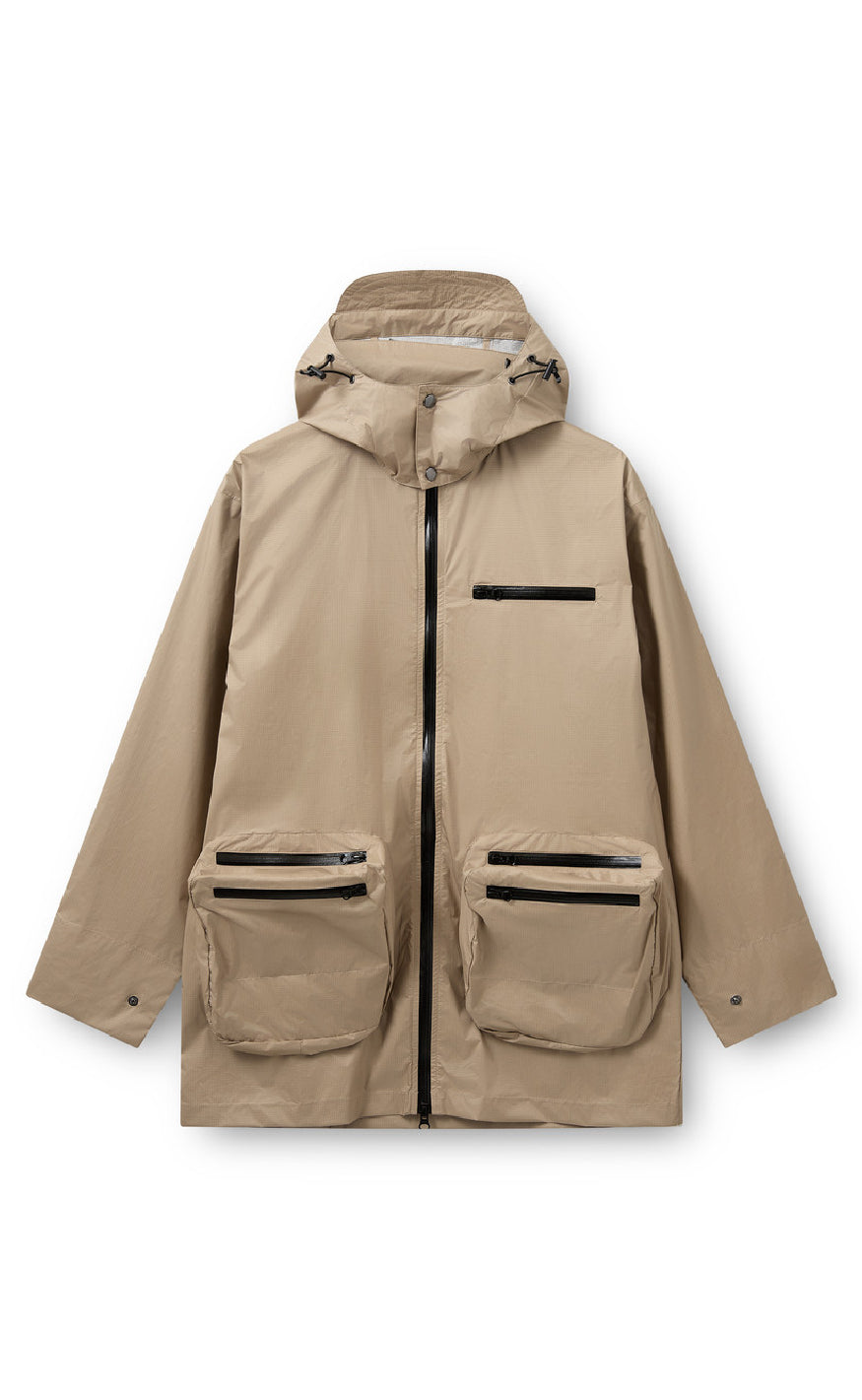 H2o Fagerholt Regnjakke Tech3 Rain Sand