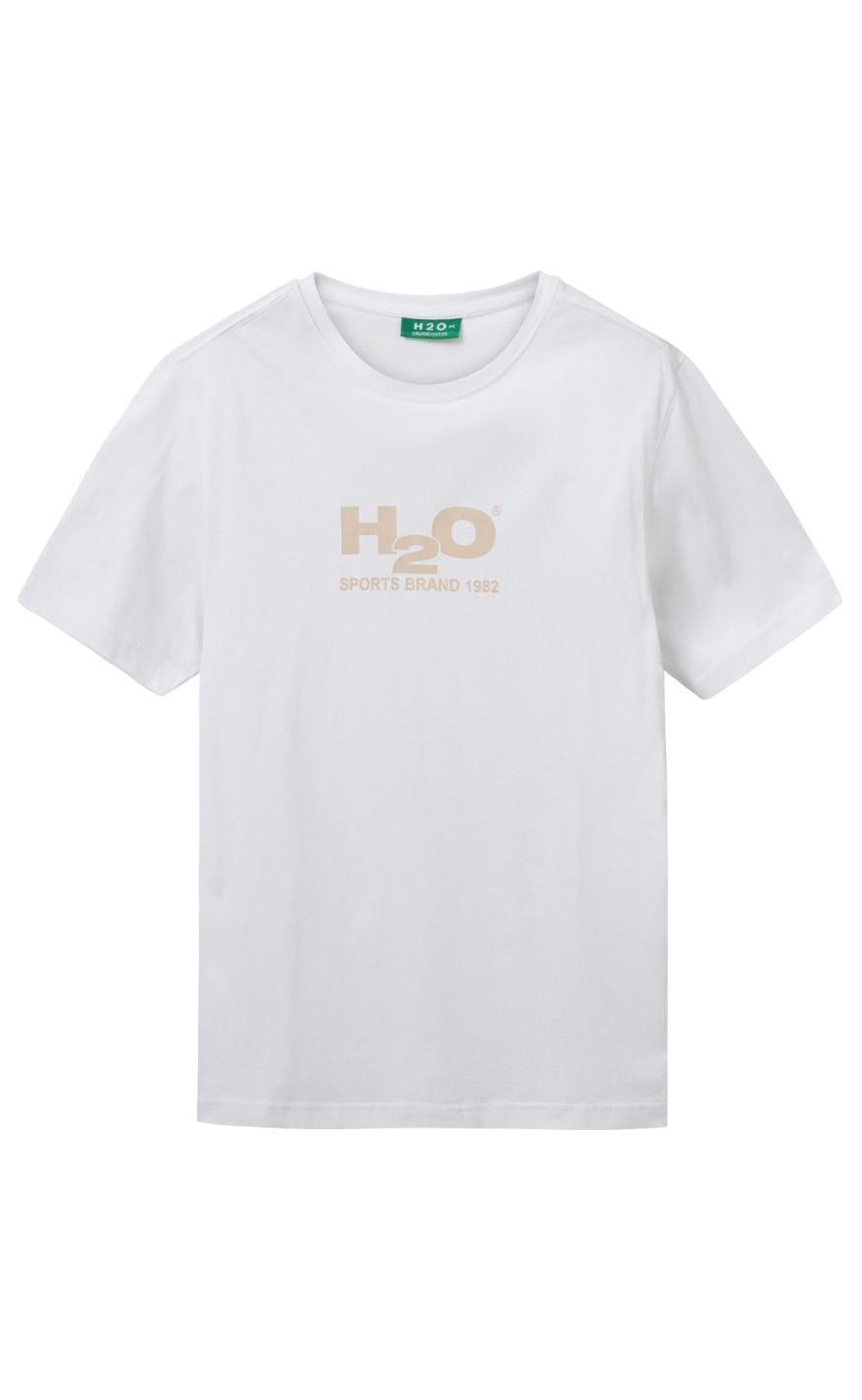 H2o  -shirt Logo White Chalk