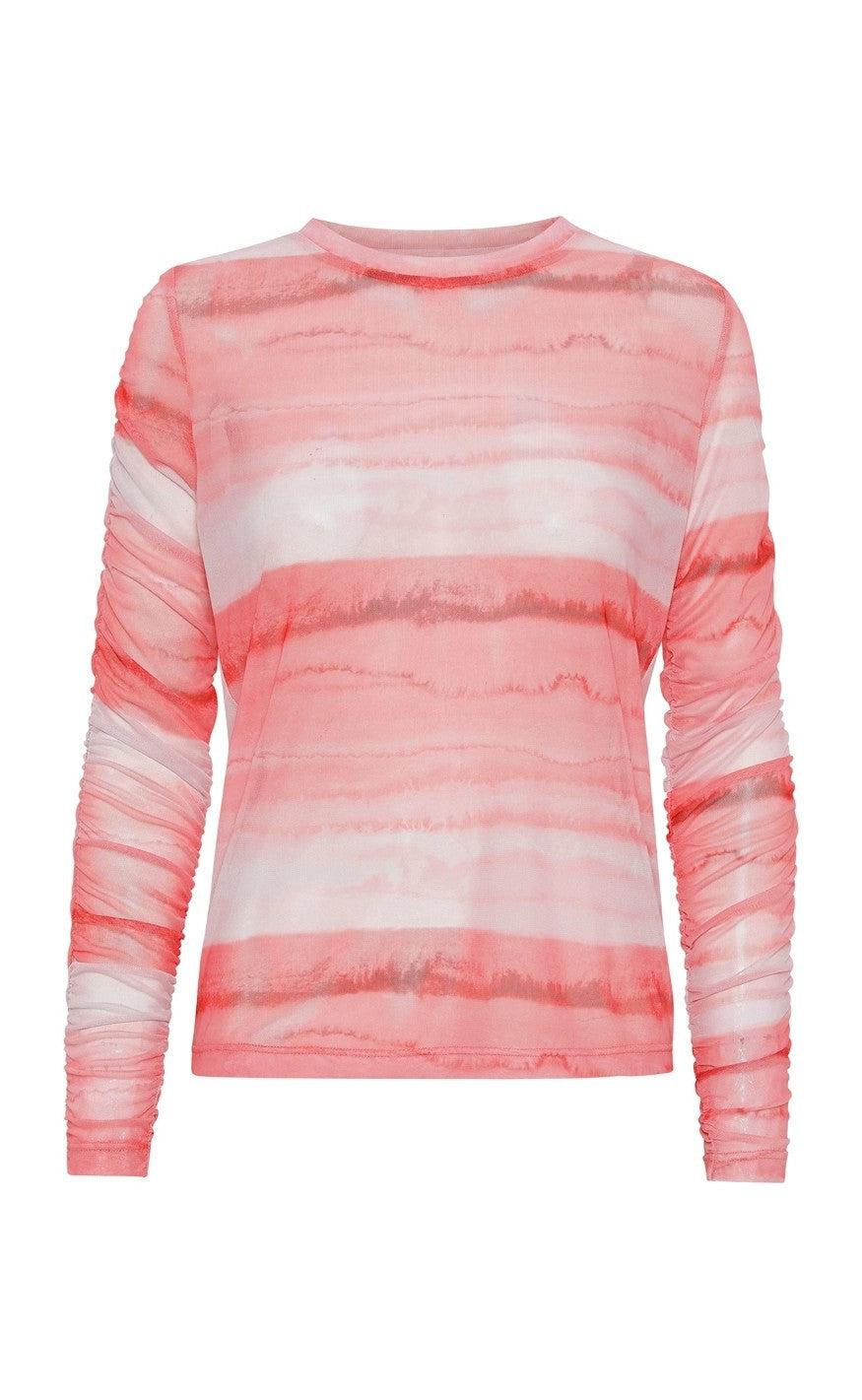 -view Bluse Rilo Mesh Top Red