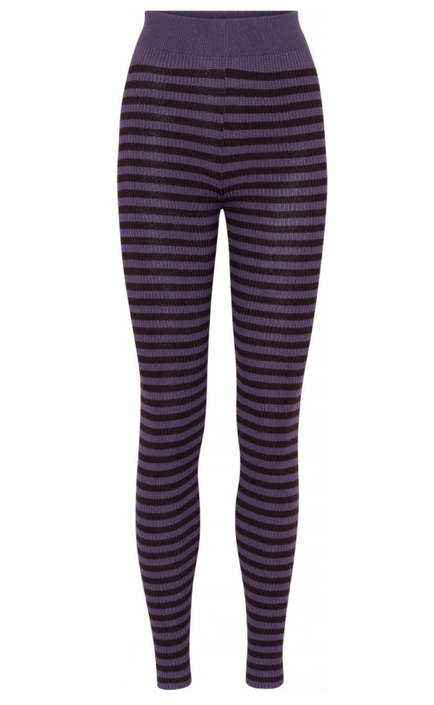 -view Bukser Violet Knit Pants Lavender-brown