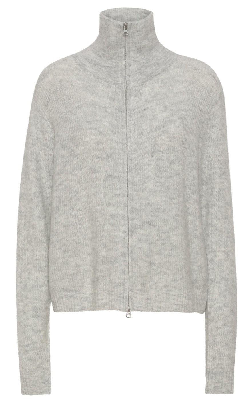 -view Cardigan Patty Light Grey Melange