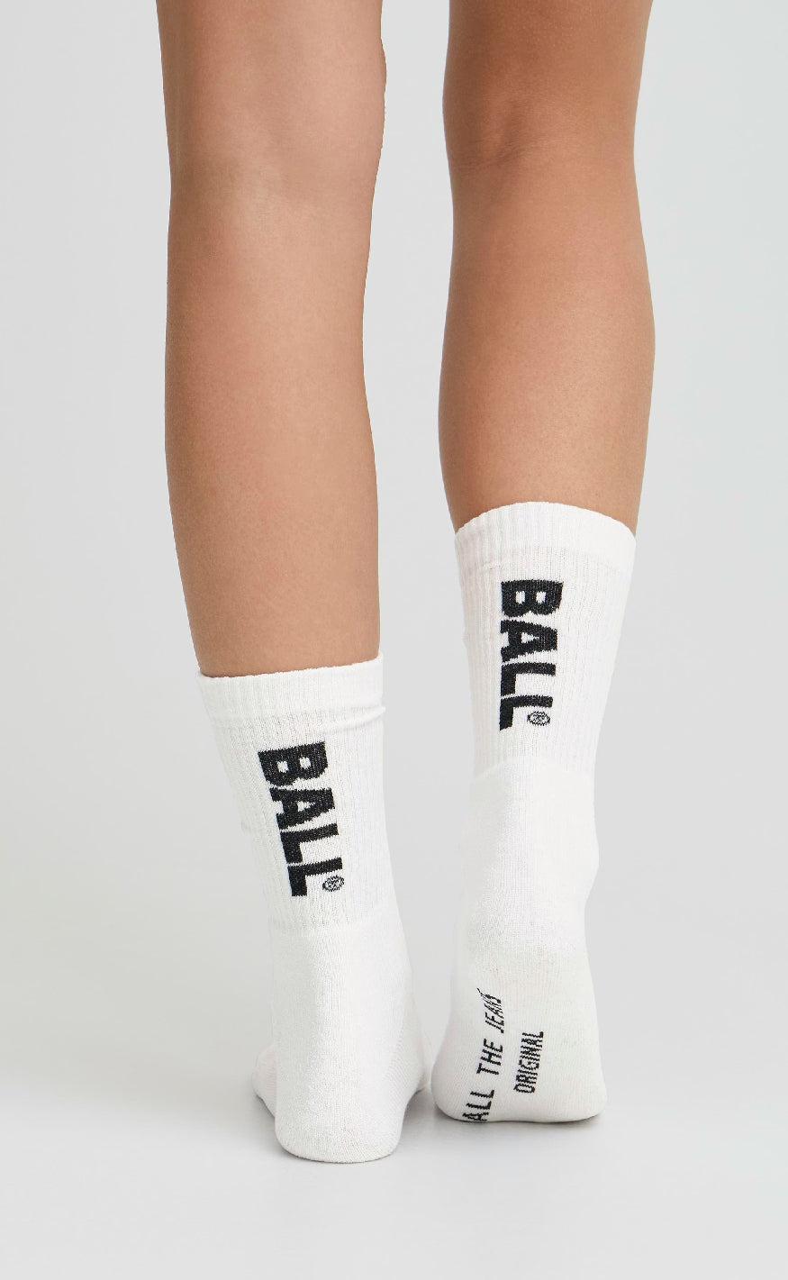 Ball Original Strømper   Pack Dibase White Black