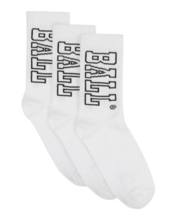 Ball Original Strømper   Pack White Black Logo
